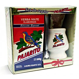 Yerba Mate Pajarito Set + Keramiktasse + Bombilla