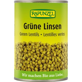 Grüne Linsen sterilisiert 400g (240g in.) RAPUNZEL