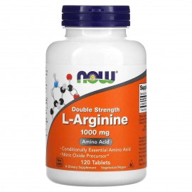 NOW FOODS L-Arginin Double Strength, 1000 mg, 120 Tabletten