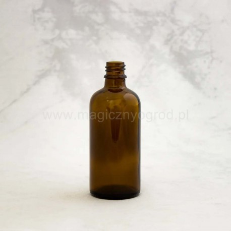 Braunglasflasche - 100ml, Innendurchmesser 18 mm