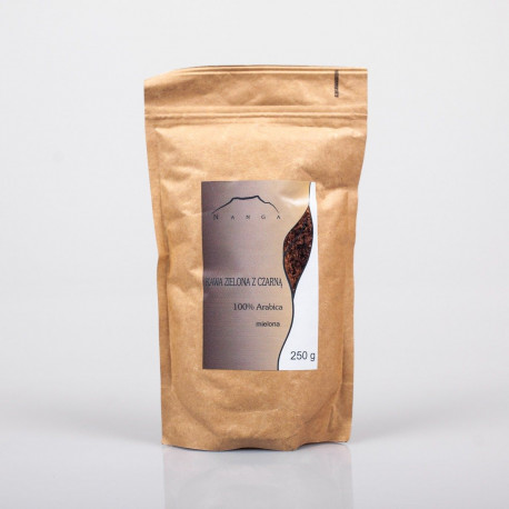 Grüner Kaffee mit Schwarz 100% Arabica Santos - 250g