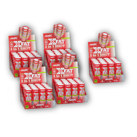 4x X-Fat 2 in 1 Shot Box 20x60ml + 1x GRATIS - Obst