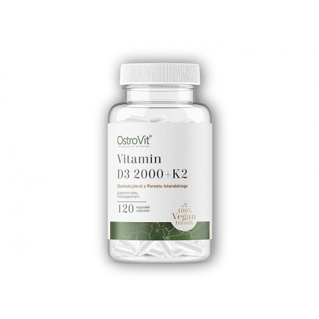 Vitamin D3 2000 IE + K2 vege 120 Kapseln