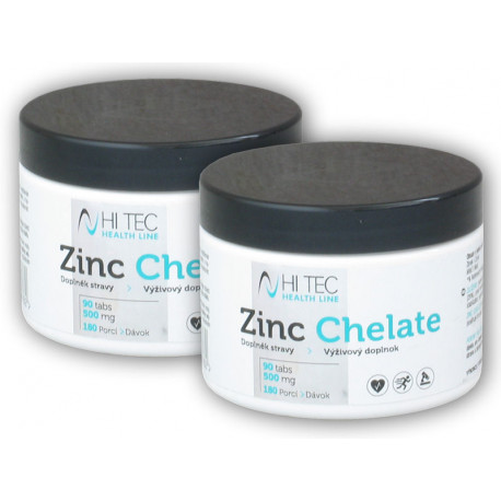 2x Health Line Zink Chelat 500mg 90 Tabletten