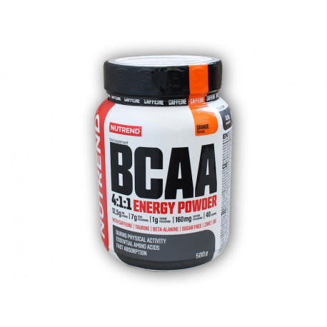 BCAA 4:1:1 Energy Powder 500g - pomeranč