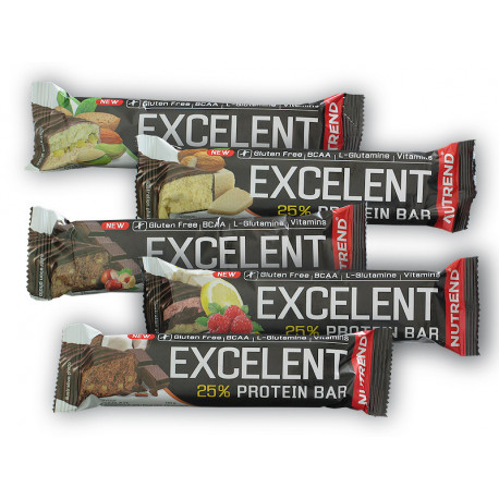 Excelent 25% Protein Bar 85g gluten free - citron-tvaroh-malina s brusinkami