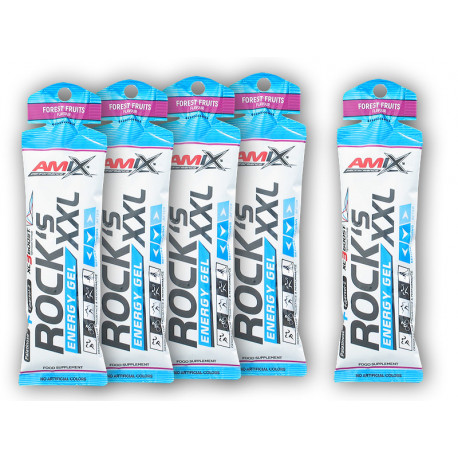 4x Rocks Energy Gel XXL 65g + 1x GRATIS - Mango